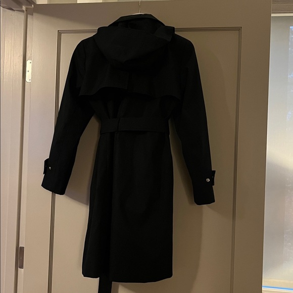 J.Crew | Icon trench coat with hood | Black | Size 8P - Picture 8 of 13
